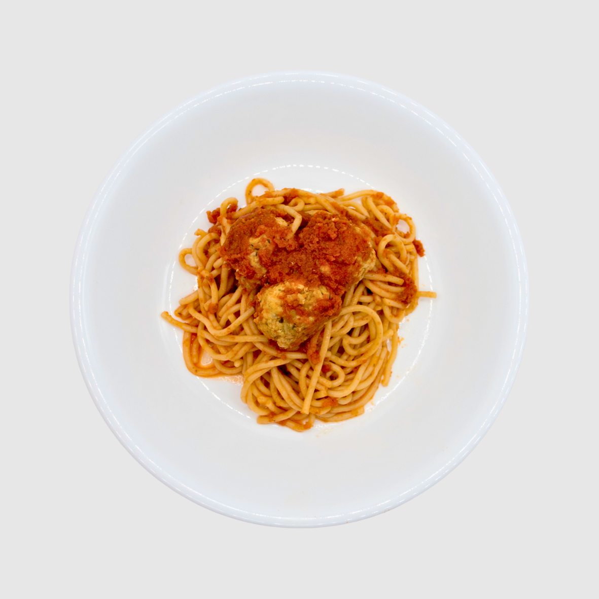 Spaghetti & Chicken Meatballs